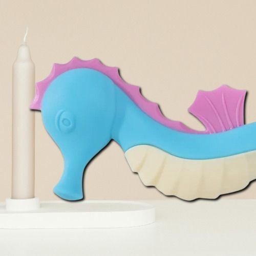 Set 3 Mordedor Diseño Hipocampo Silicona Alivio Bebes Lau-4