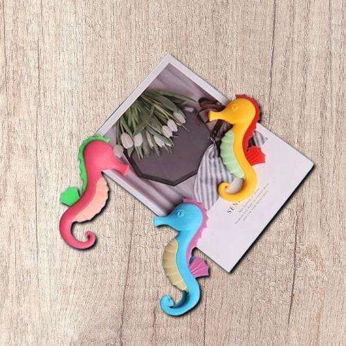 Set 3 Mordedor Diseño Hipocampo Silicona Alivio Bebes Lau-7