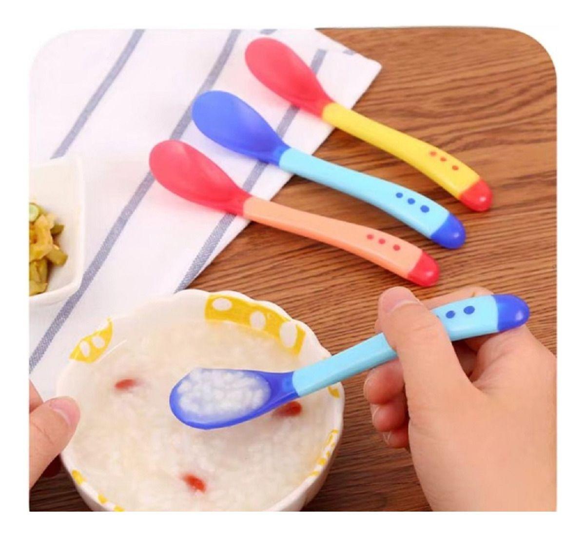 Set 10 Cucharas + Tenedor Sensor Temperatura Bebe Cocina Lau-7