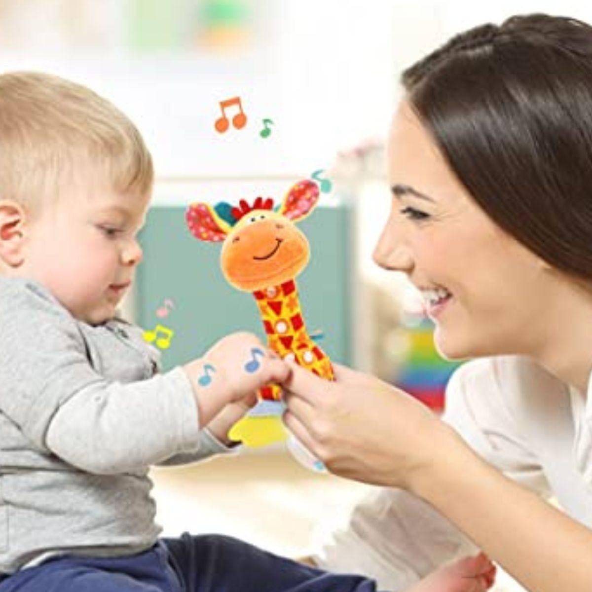 SET 2 SONAJEROS PELUCHE BABY ESTIMULA SENSORIAL LAU-3