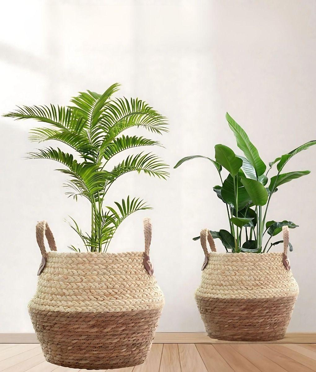 Set Macetero Interior Tejido Cuerda Resistente Maceta Jhn-6