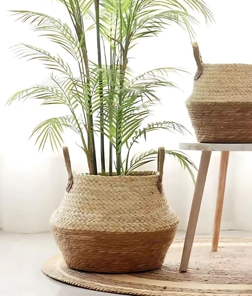 Set Macetero Interior Tejido Cuerda Resistente Maceta Jhn-8