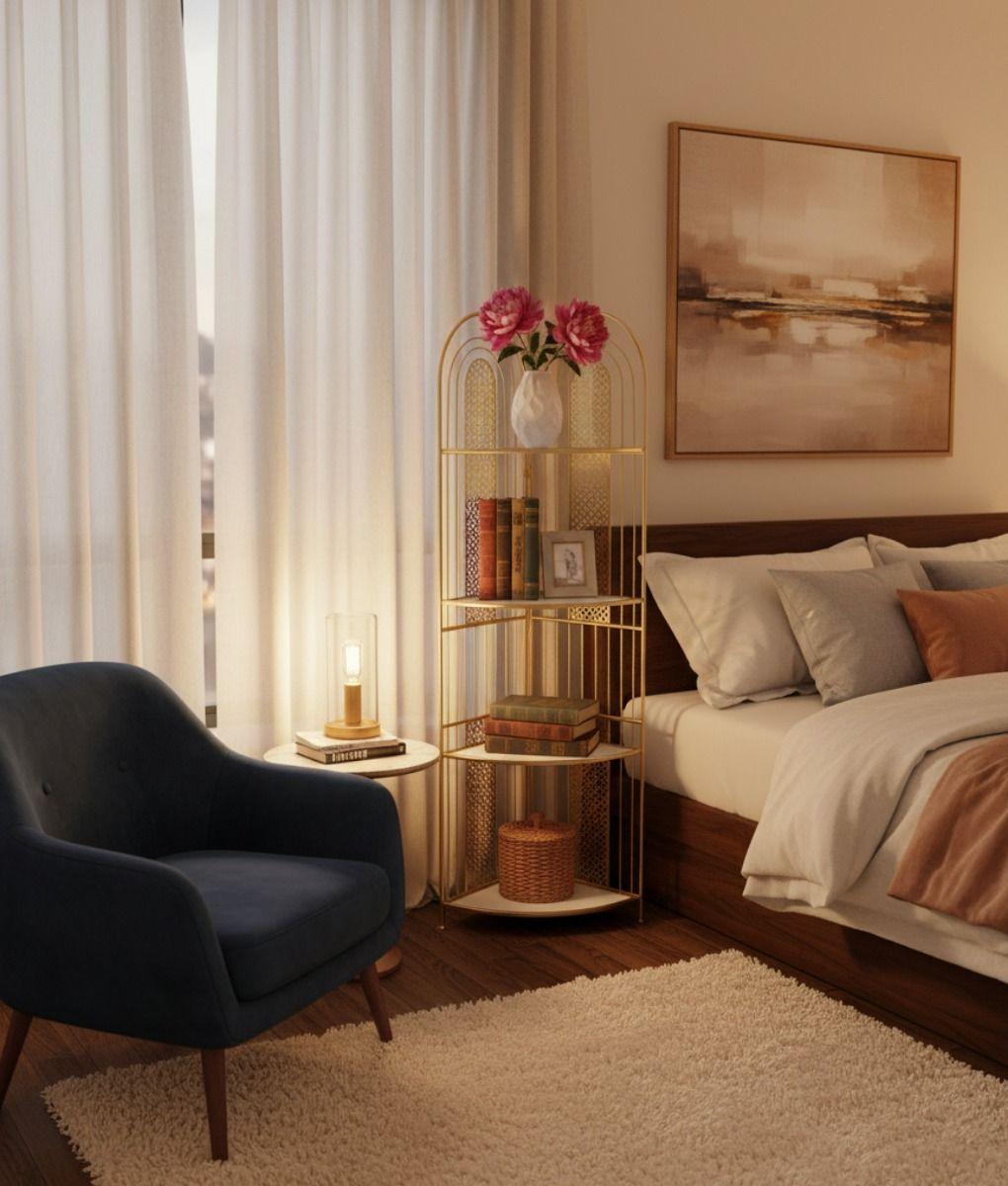 Estante Vertical Exhibición Estilo Esquinero Decorativo Jhn-8