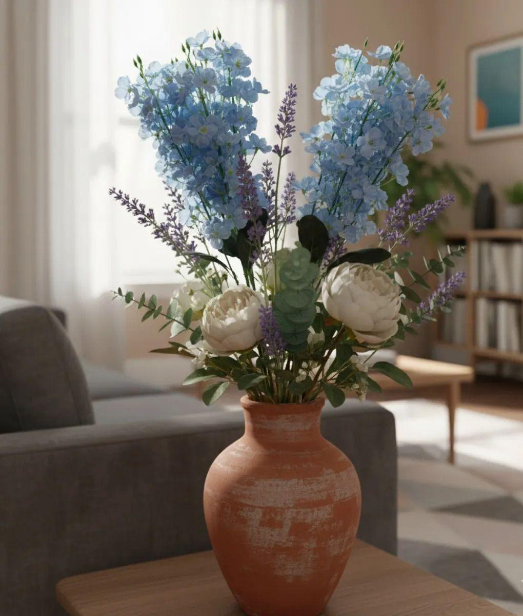 Set 2 Ramo Elegante Artificial Flores Decorativas Adorno Jhn-5