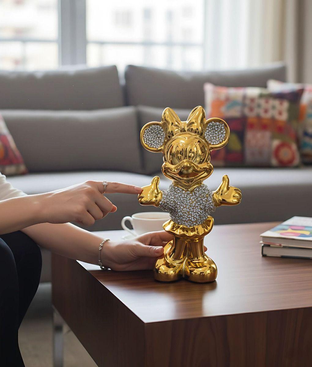 Figura Decorativa Minnie Mouse Estatua Adorno Hogar Mesa Jhn-2