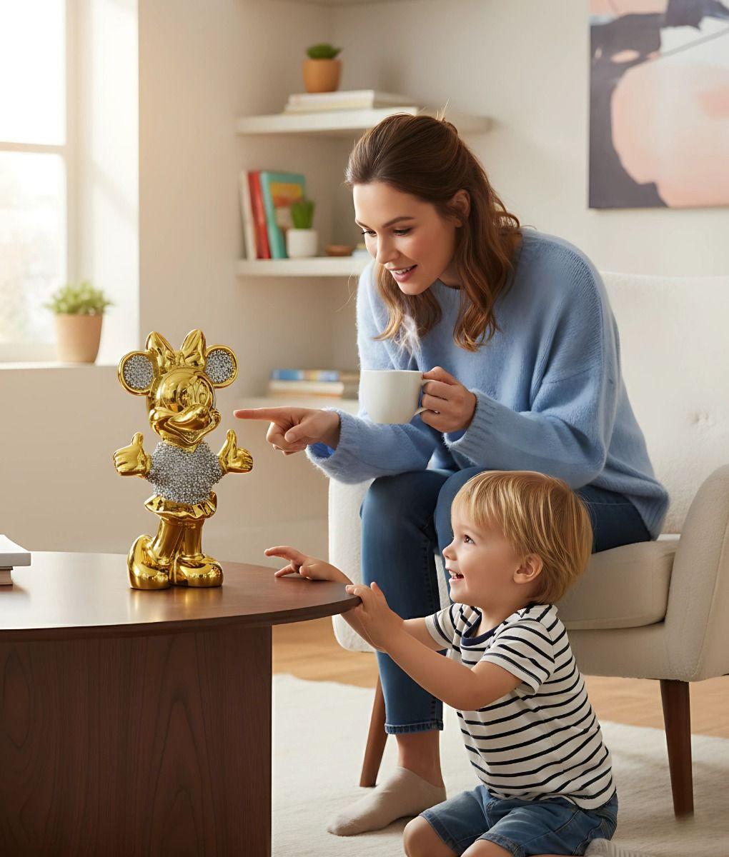 Figura Decorativa Minnie Mouse Estatua Adorno Hogar Mesa Jhn-3