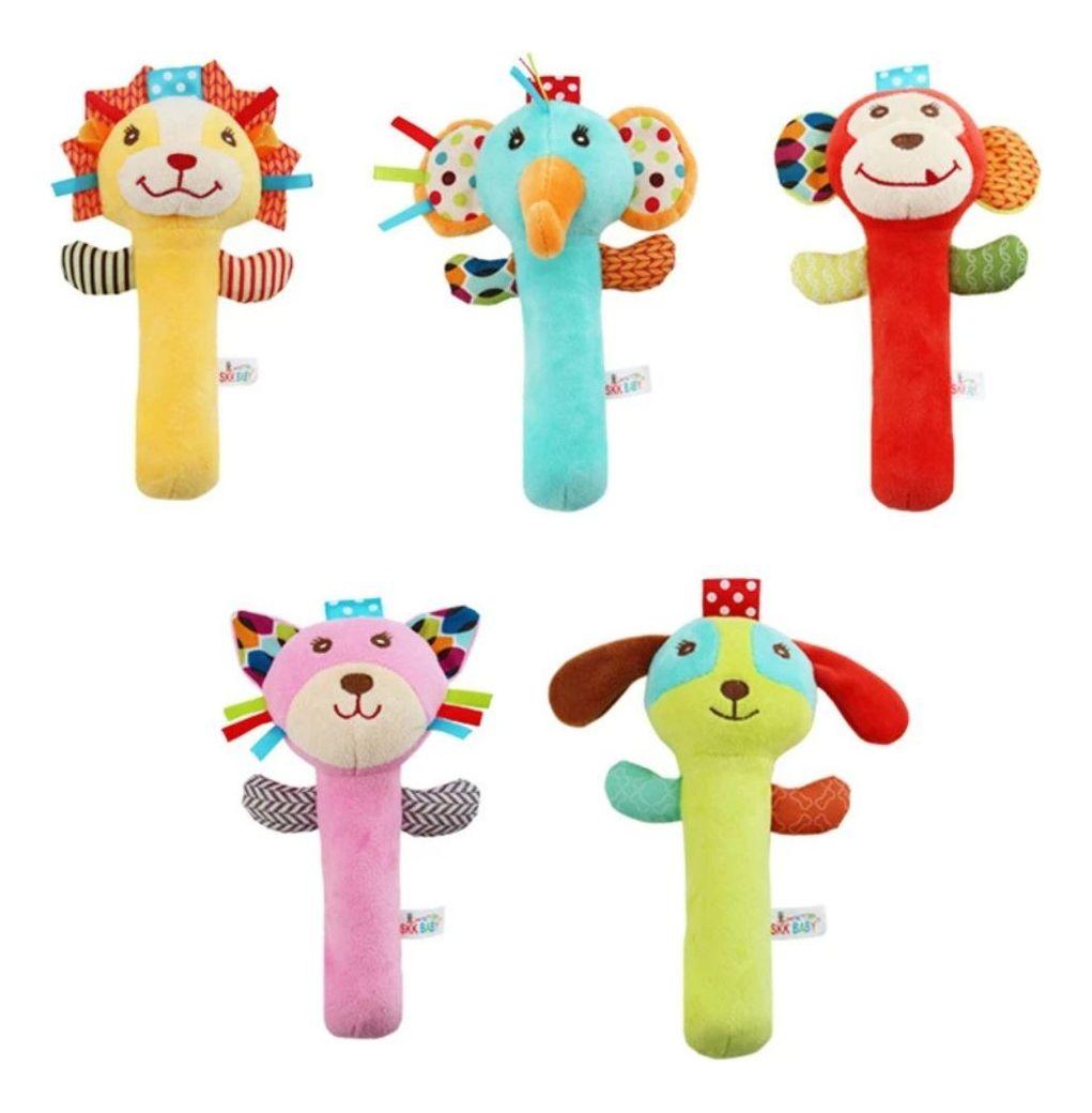 SET 3 SONAJEROS PELUCHE JUGUETES SENSORIAL BEBE LAU-3