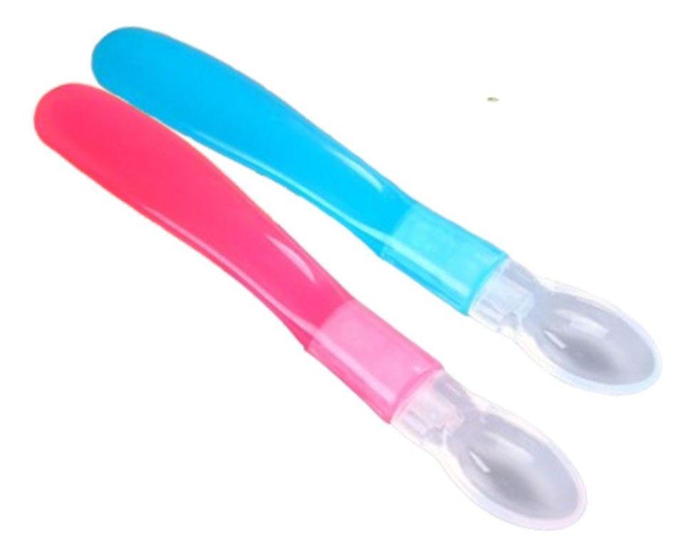 SET 8 CUCHARAS ERGONOMICAS SILICONA FLEXIBLE BEBE LAU-3