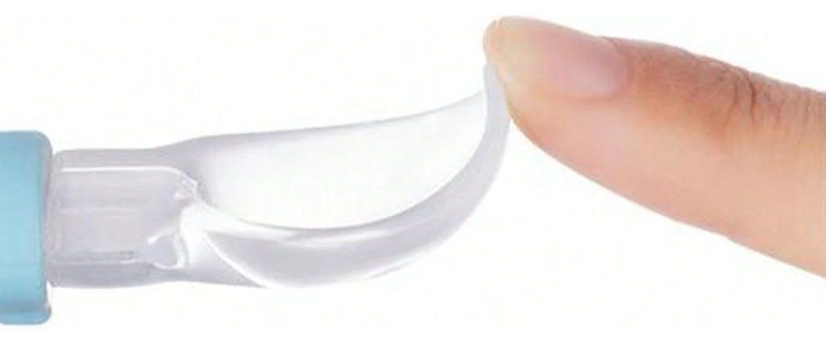 SET 8 CUCHARAS ERGONOMICAS SILICONA FLEXIBLE BEBE LAU-4