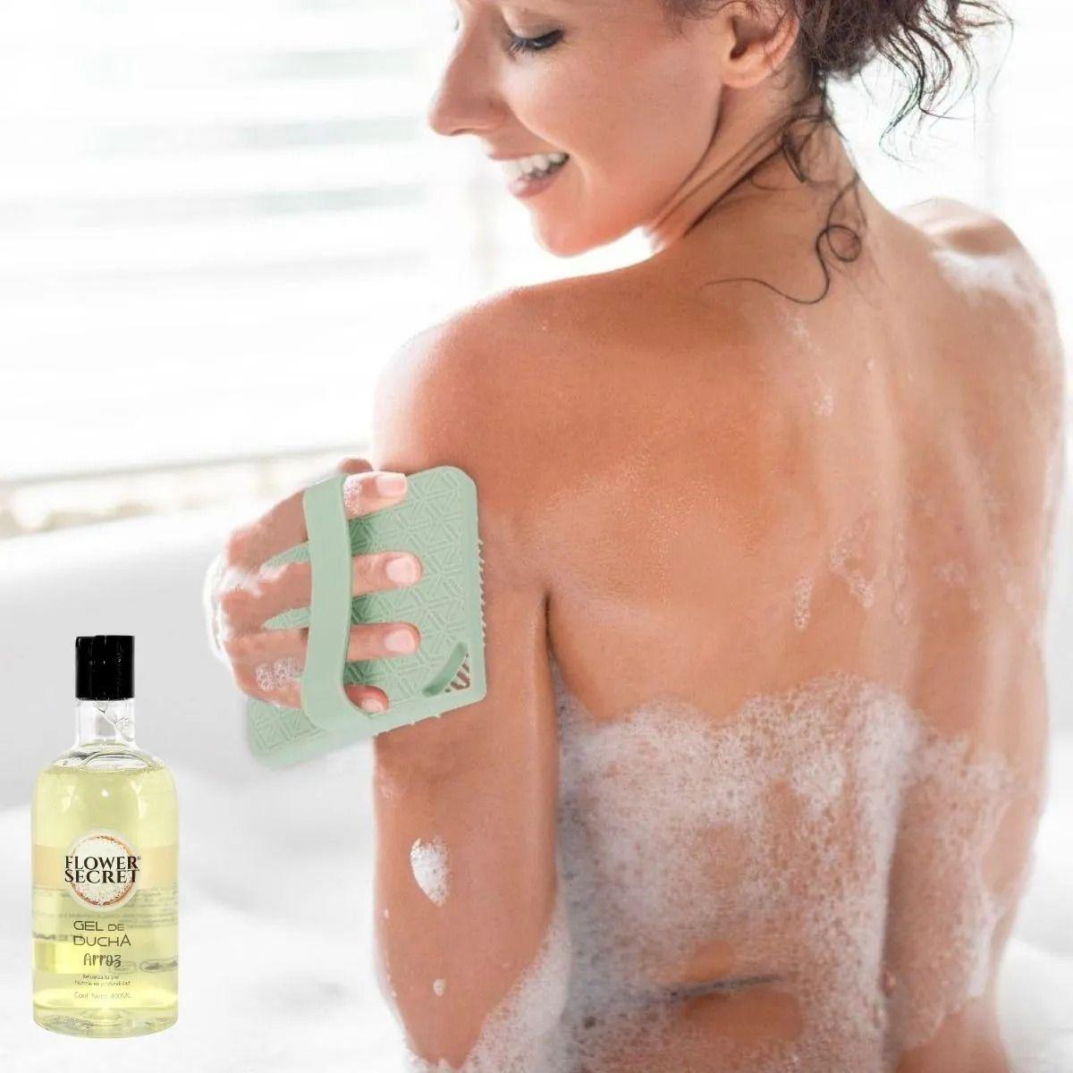Set 3 Gel Ducha Liquido Arroz,Durazno Hidrata Revitaliza Lau-5