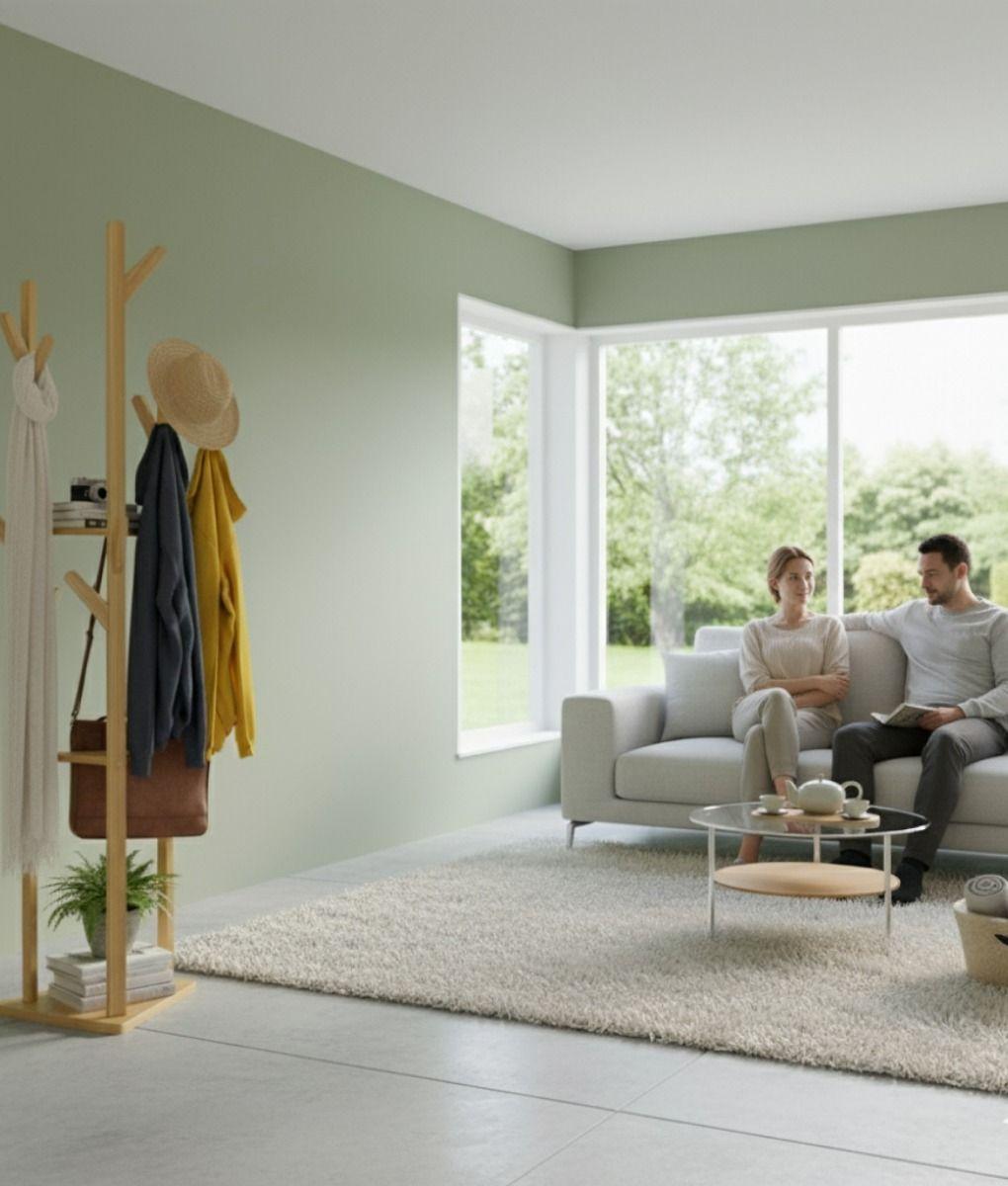 Perchero Pie Decorativo Estilo Árbol Estantería Hogar Jhn-2