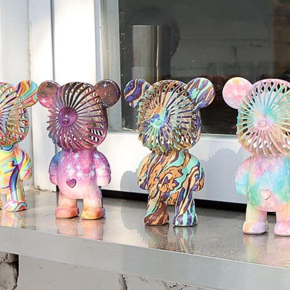 Set 2 Ventilador Mini Pequeño Portátil Carga USB Decora Lau-6