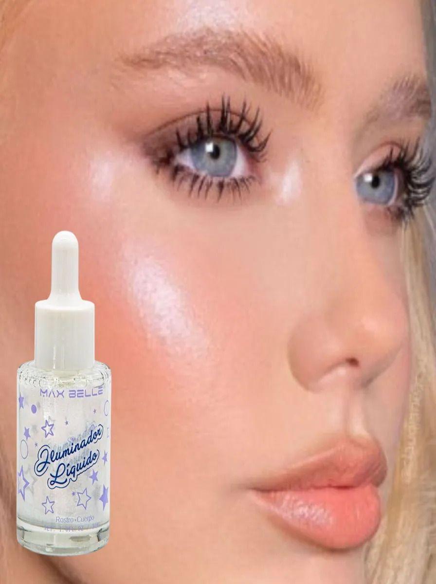 Pack 2 Iluminador Liquido Rostro Cuerpo Brillante Lau-2