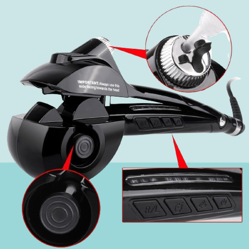 Rizador Pelo Automático Niña Mujer Eléctrica LCD Rondon-2