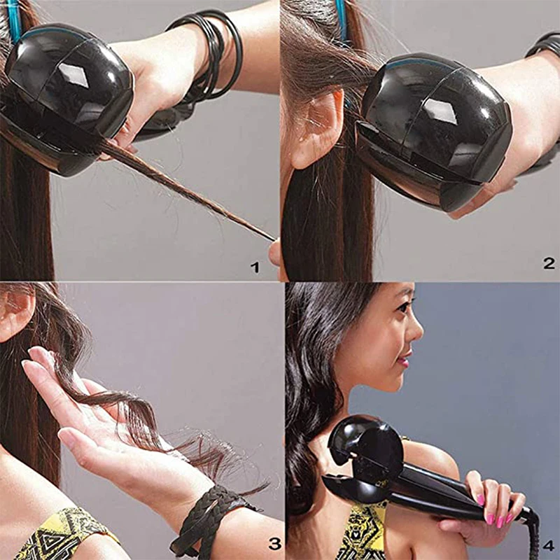 Rizador Pelo Automático Niña Mujer Eléctrica LCD Rondon-5