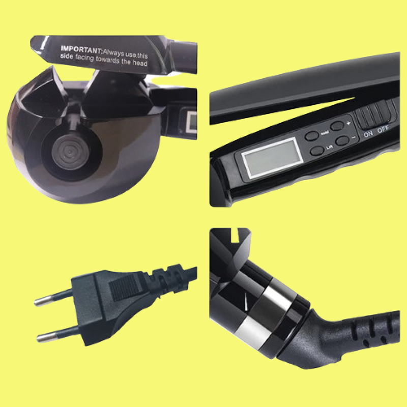 Rizador Pelo Automático Niña Mujer Eléctrica LCD Rondon-9