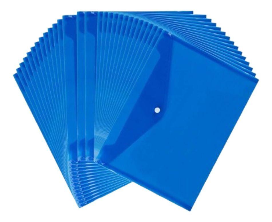SET 25 CARPETAS PLASTICAS TRANSPARENTE TAMAÑO A4 LAU-4