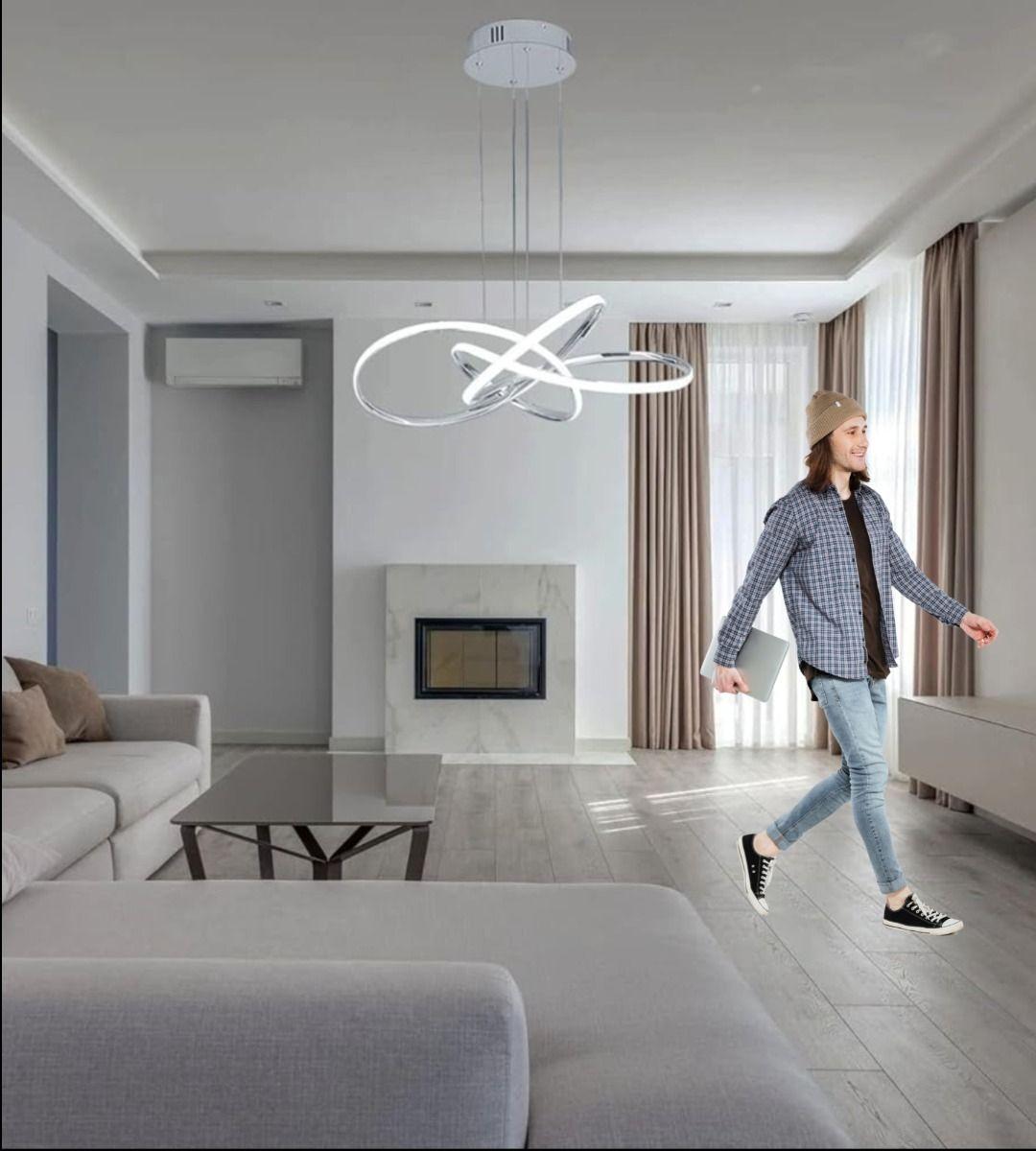 Lámpara Colgante Techo Moderna LED Araña Decorativa Jhn-2
