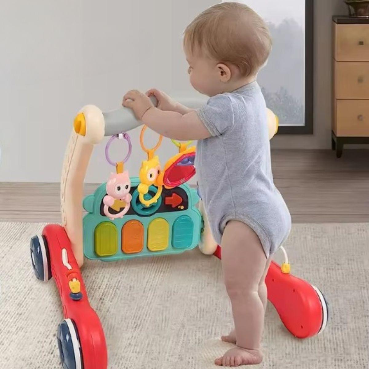 CENTRO ACTIVIDAD GIMNASIO 2 EN 1 ANDADOR PIANO BEBE LAU-4