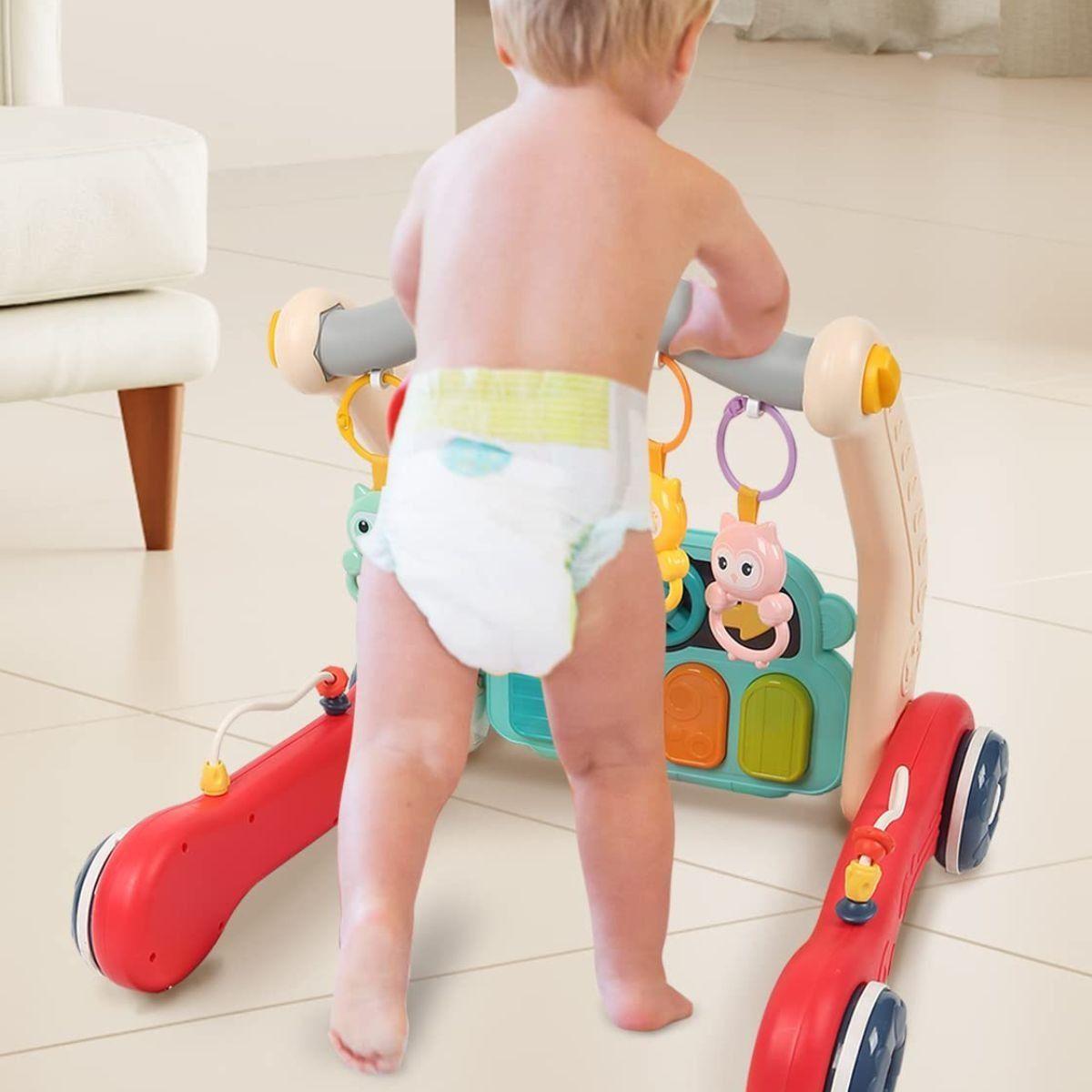 CENTRO ACTIVIDAD GIMNASIO 2 EN 1 ANDADOR PIANO BEBE LAU-5
