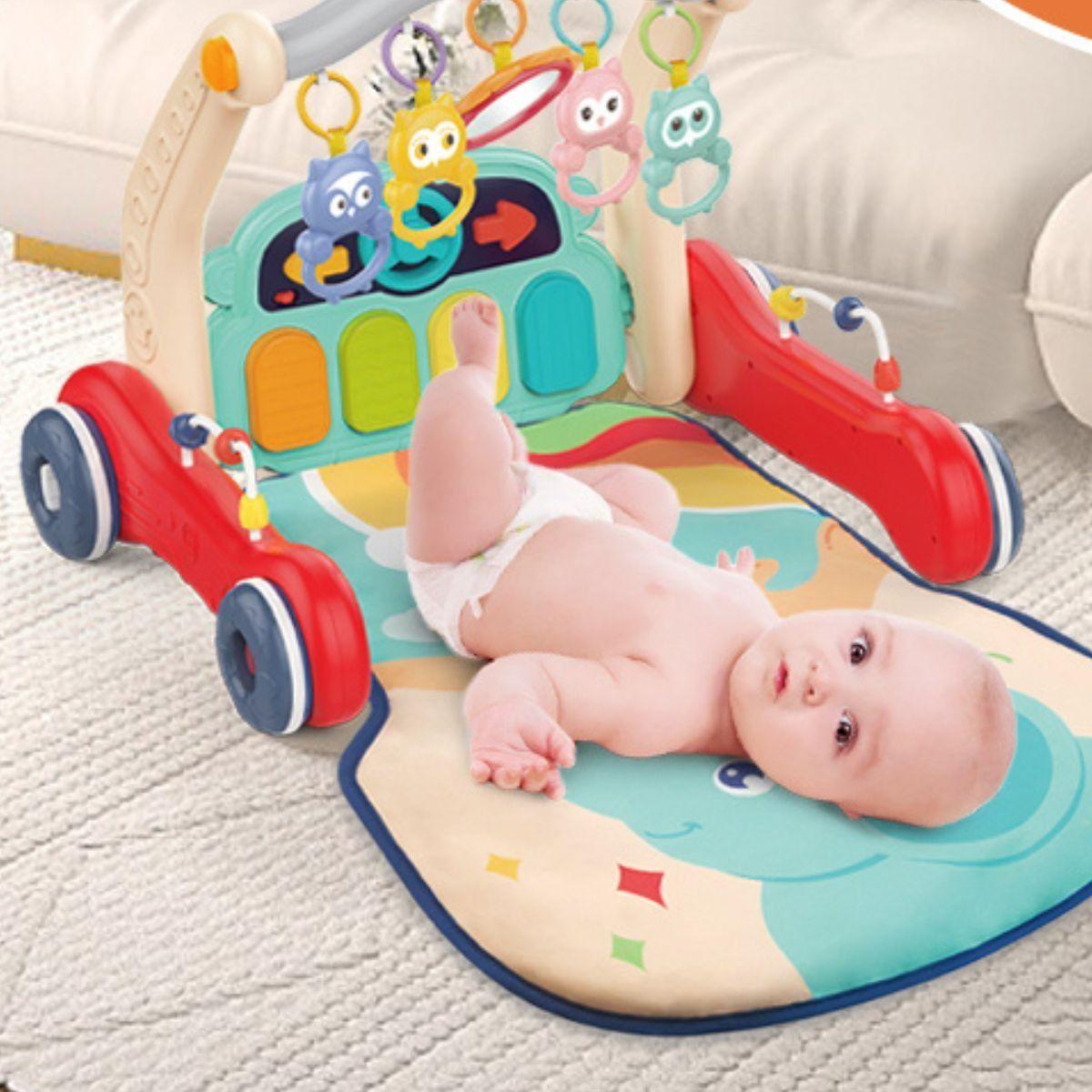 CENTRO ACTIVIDAD GIMNASIO 2 EN 1 ANDADOR PIANO BEBE LAU-6