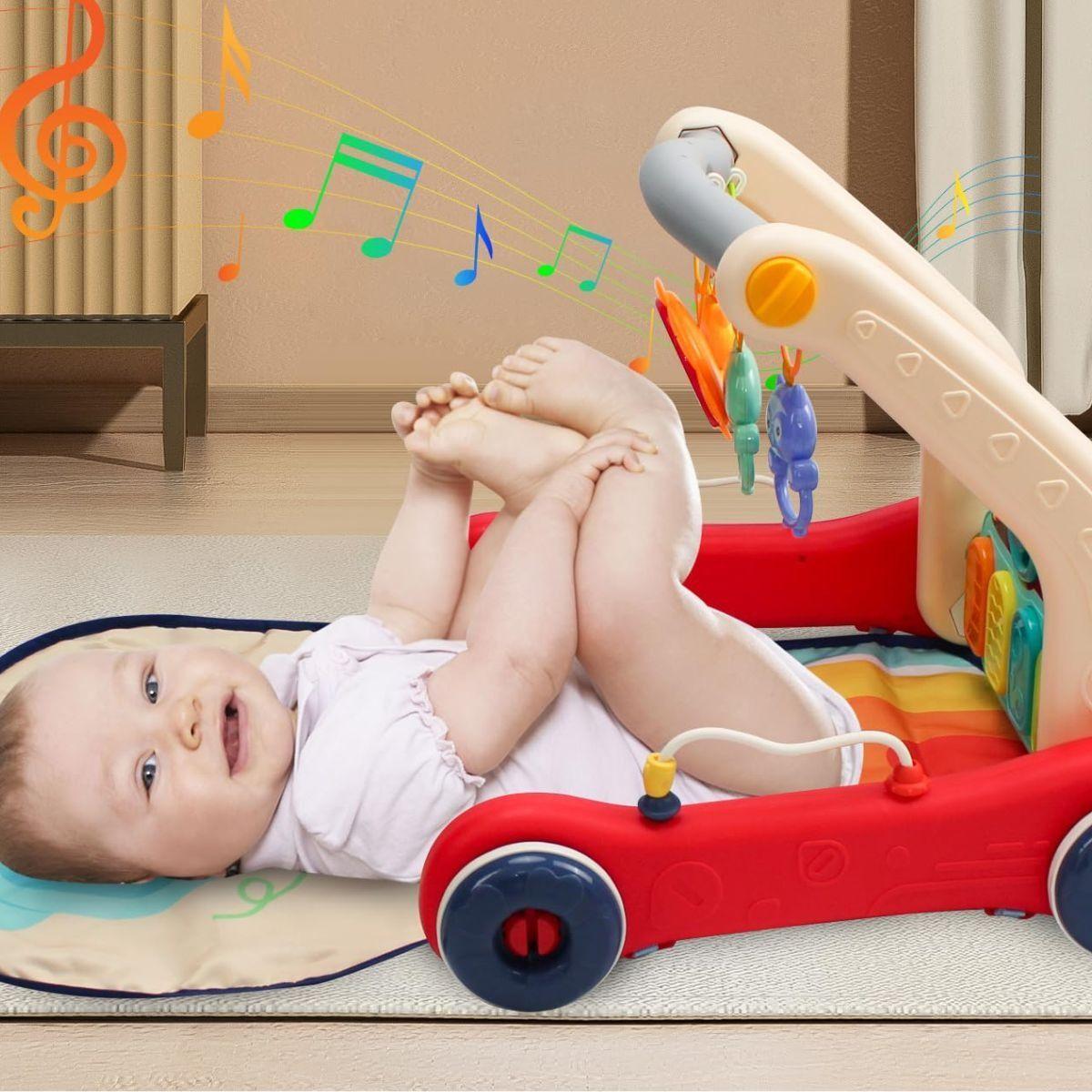 CENTRO ACTIVIDAD GIMNASIO 2 EN 1 ANDADOR PIANO BEBE LAU-9