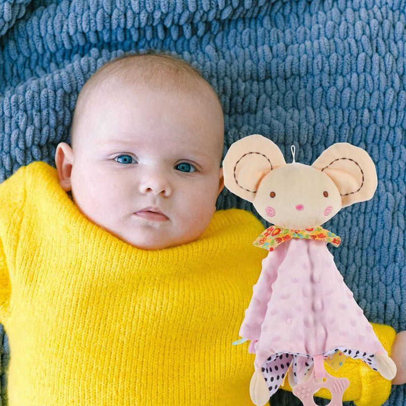 Set 2 Sonajero Toalla Manta Estimulacion Calmante Bebes Lau-3