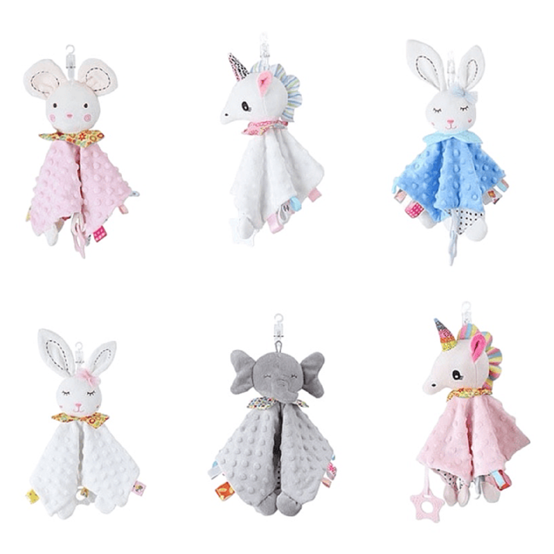 Set 2 Sonajero Toalla Manta Estimulacion Calmante Bebes Lau-6