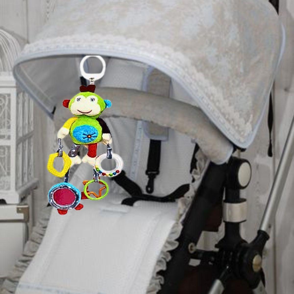 Sonajero Móvil Musical Cuna Carrito Estimular Bebe Lau-5