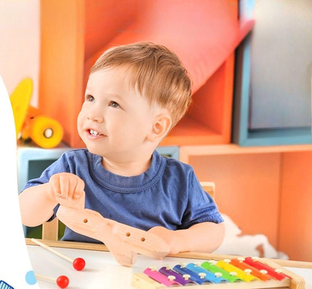 Set 3 Juguetes Didactico Xilofono Multicolor Madera Niño Lau-8