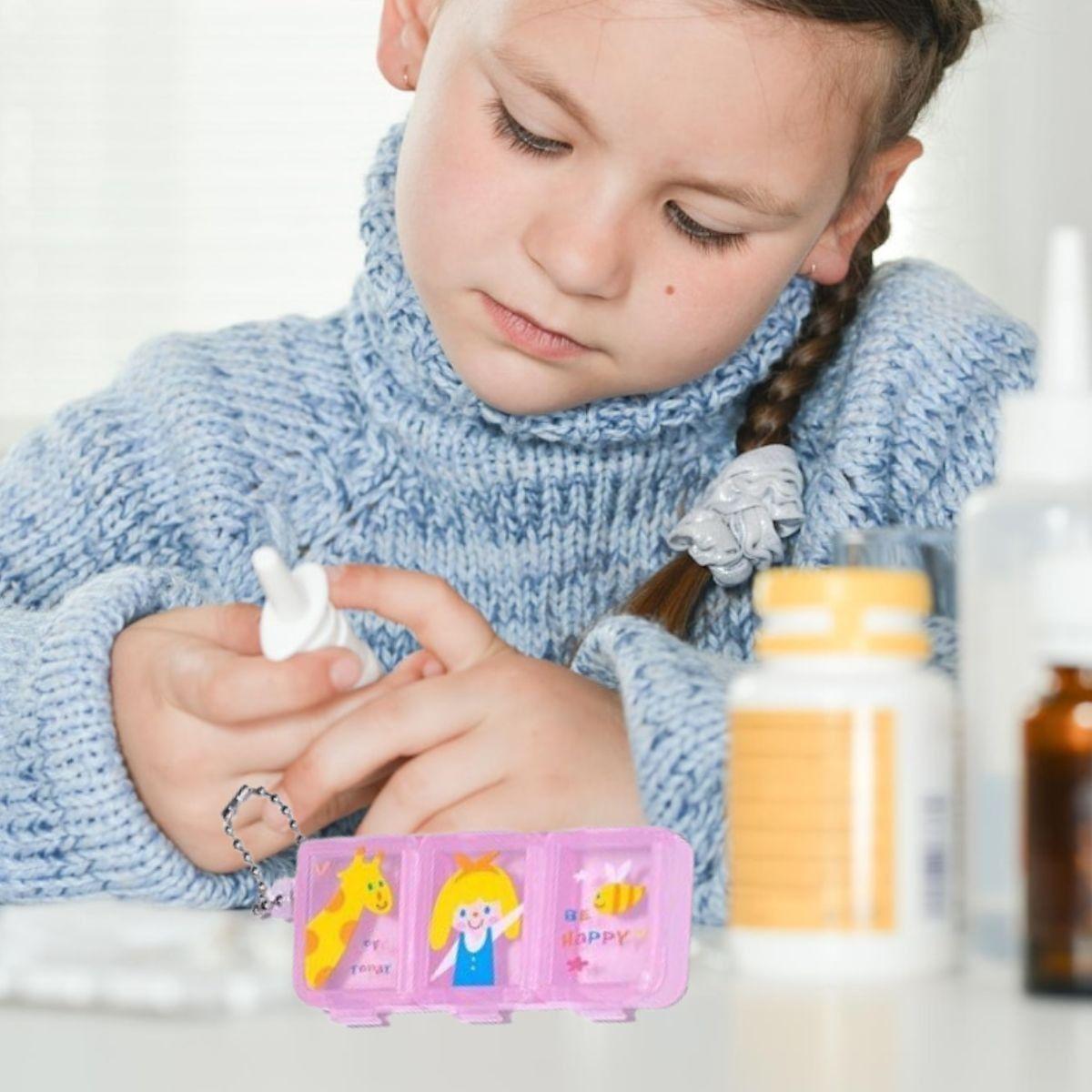 SET 8 MINI PASTILLERO DIBUJOS DIARIO NIÑA PORTATIL VIAJE LAU-5