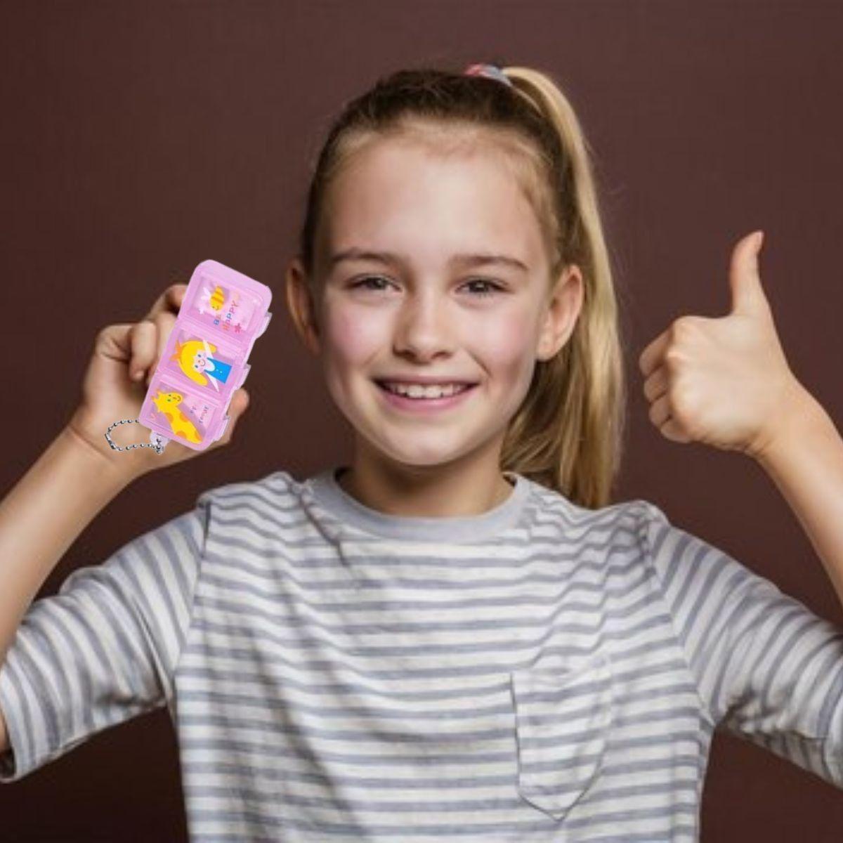 SET 8 MINI PASTILLERO DIBUJOS DIARIO NIÑA PORTATIL VIAJE LAU-6