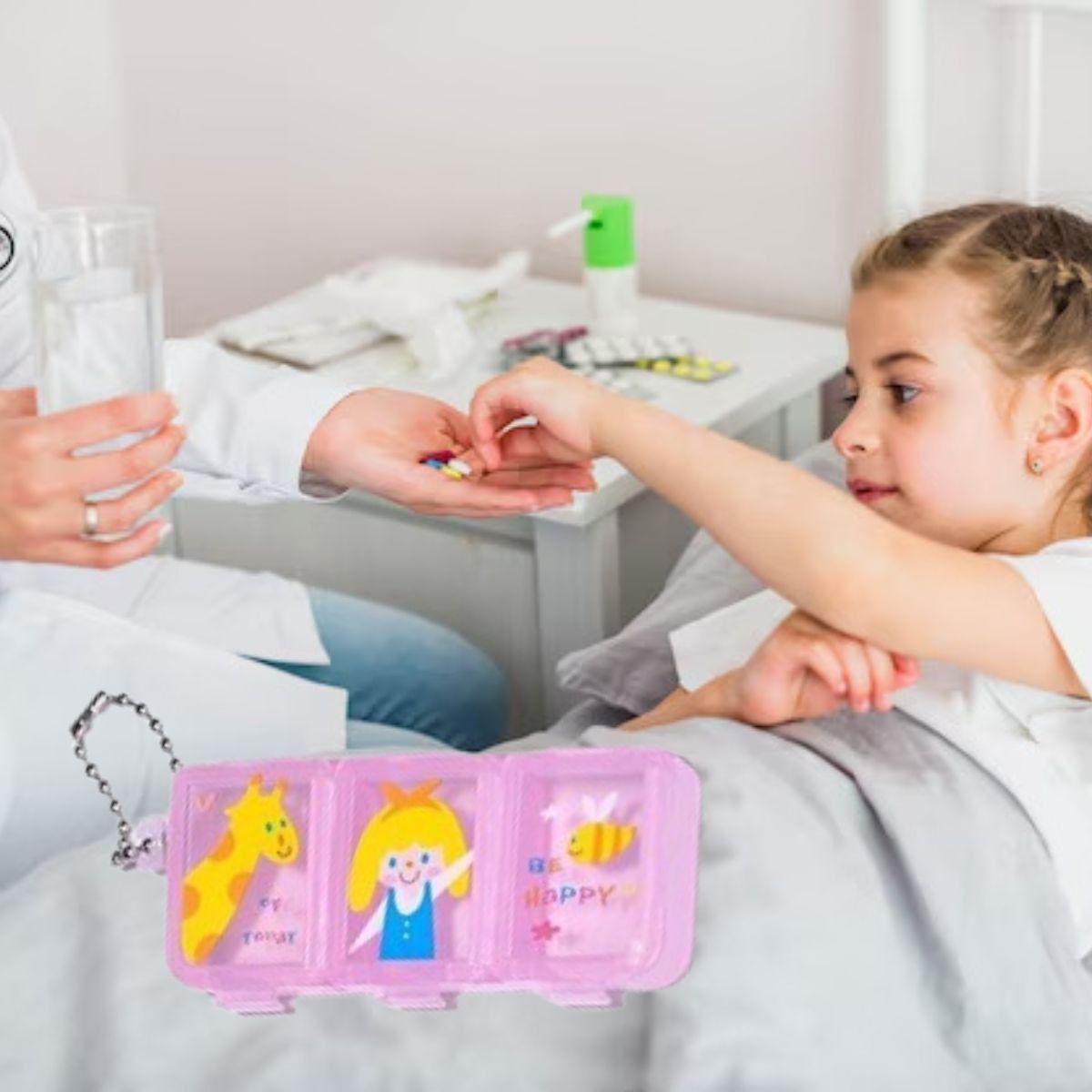 SET 8 MINI PASTILLERO DIBUJOS DIARIO NIÑA PORTATIL VIAJE LAU-9