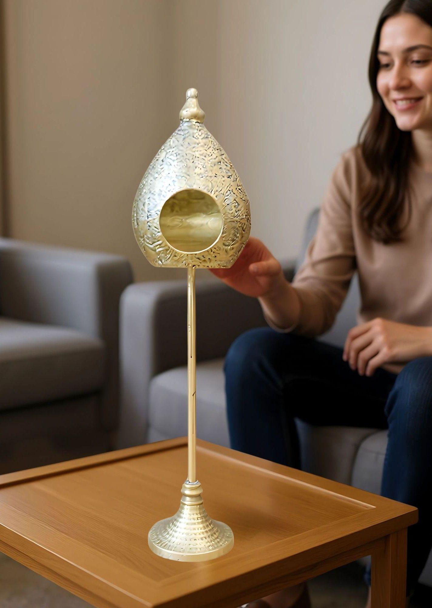 Portavelas Decorativo Forma Nido Romántico Vintage Jhn-2