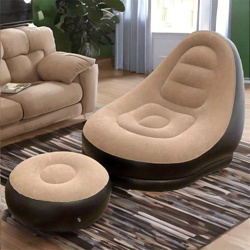 Sofa Sillon Inflable Portatil Comodidad Hogar Parque Rondon-5