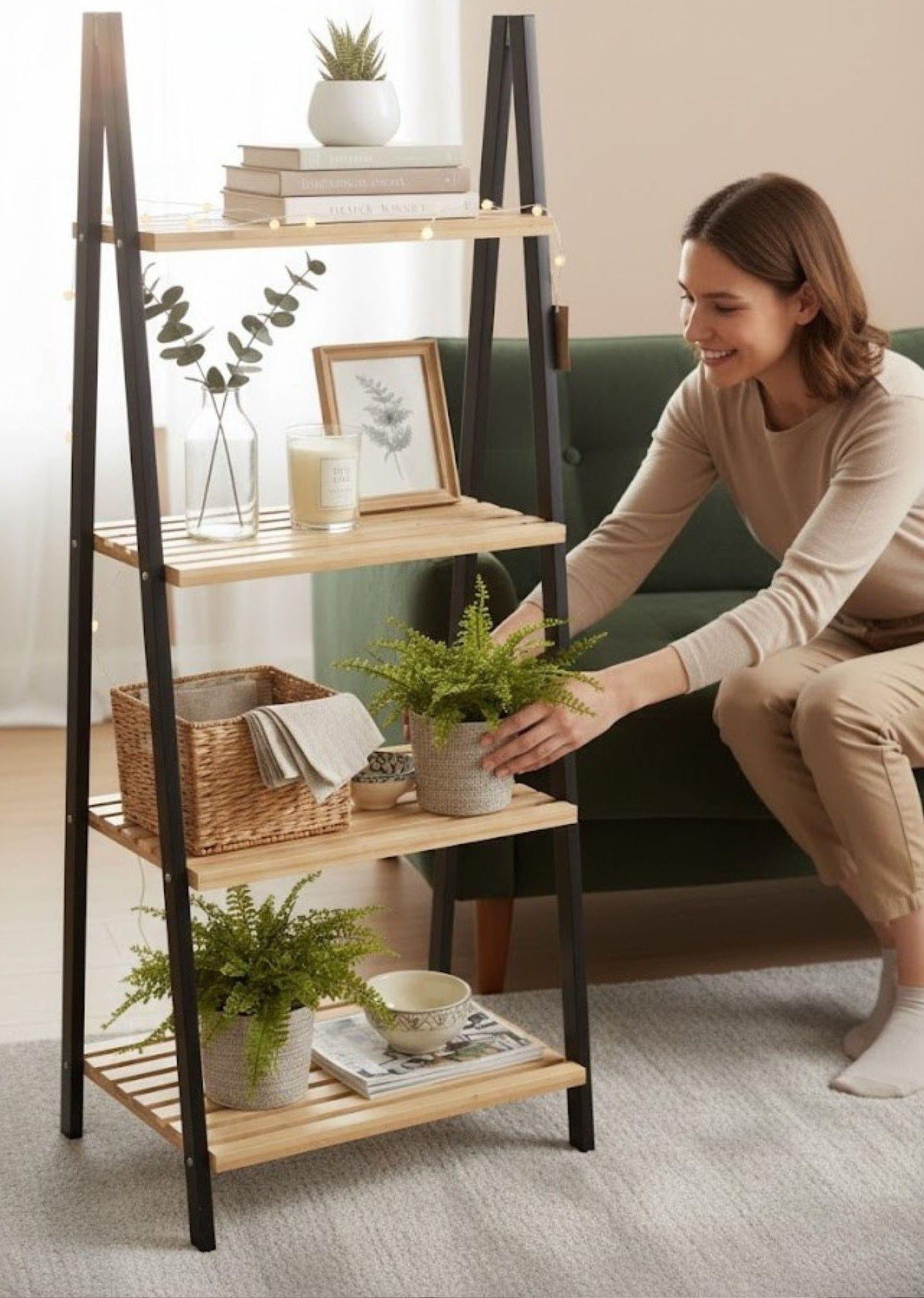 Estante Decorativo Estilo Moderno Funcional Organizador Jhn-4