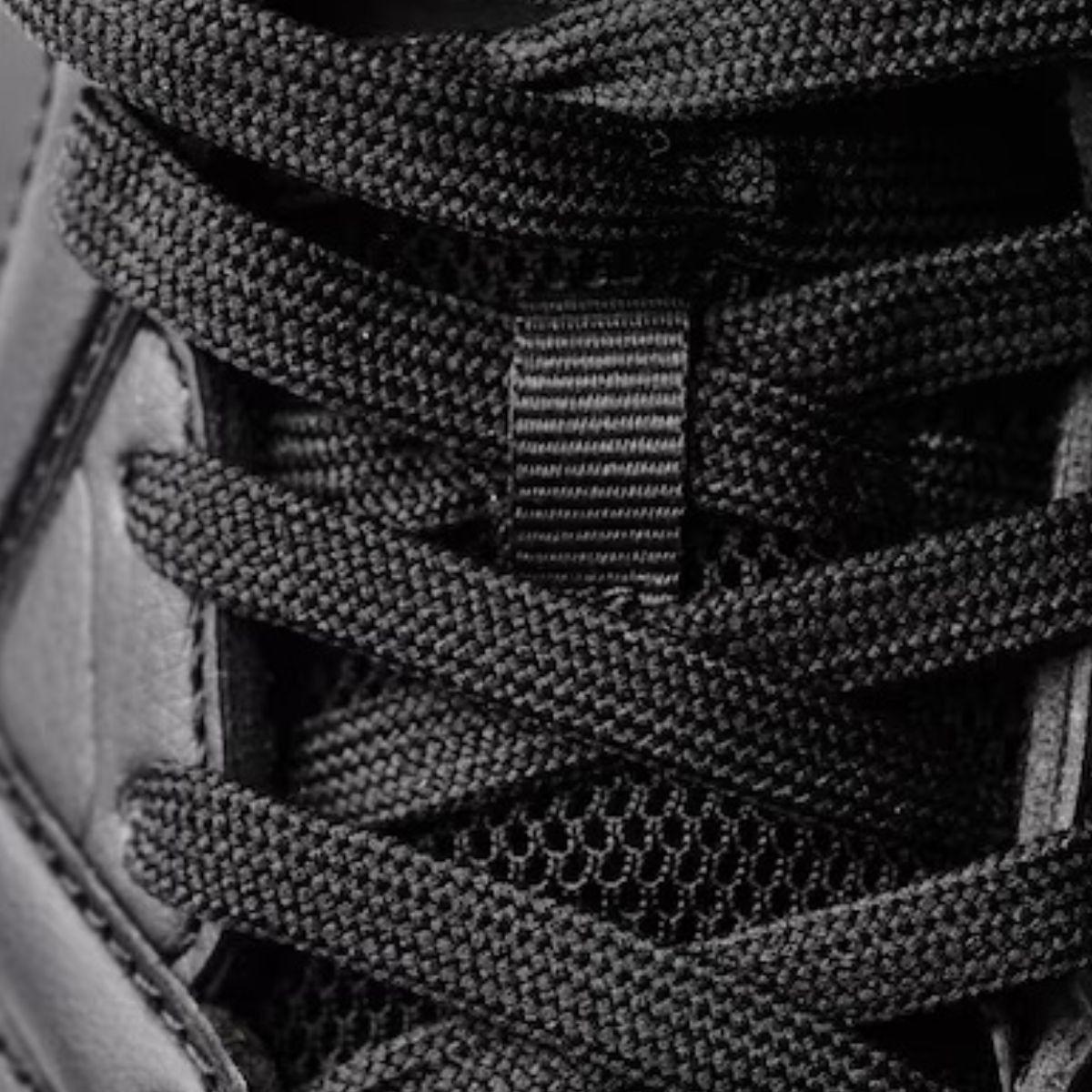 SET 10 CORDONES PLANOS PARA ZAPATILLAS DEPORTE NEGROS LAU-6