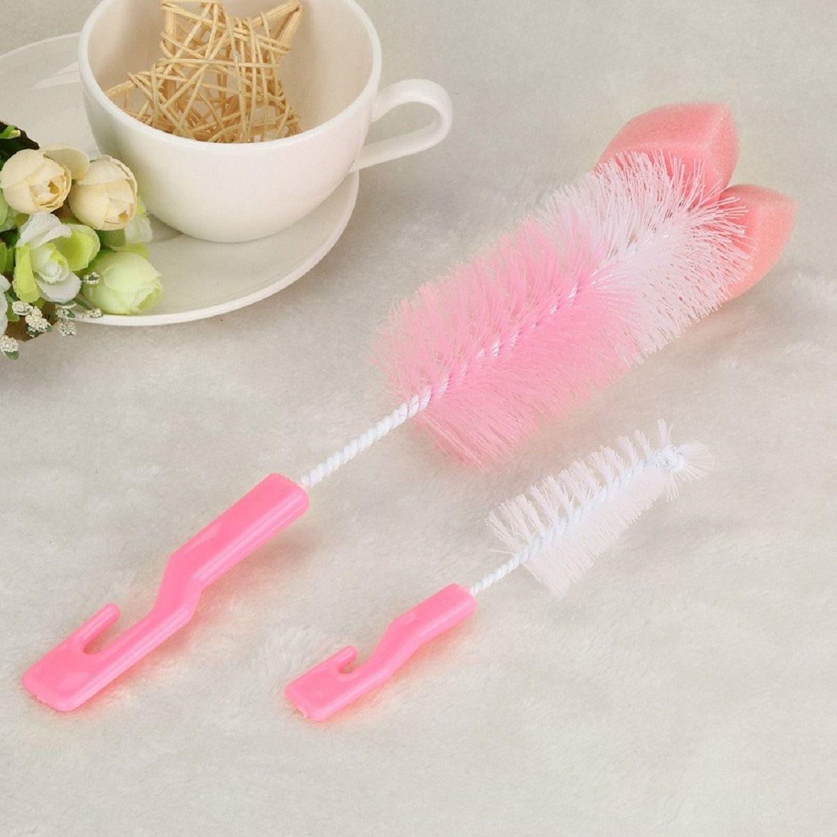 Set 10 Cepillos Limpia Mamadera Biberon Botellas Bebes Lau-3