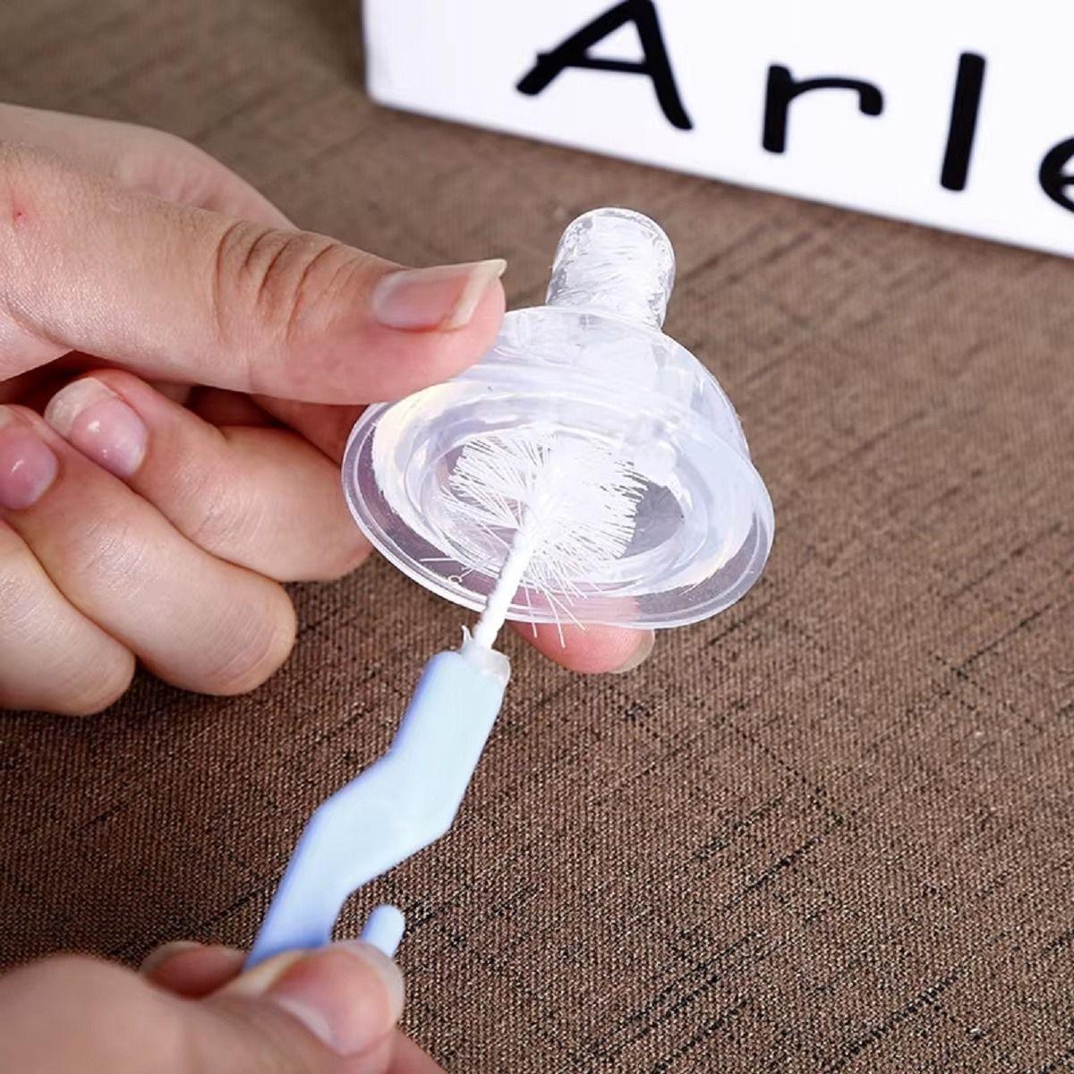 Set 10 Cepillos Limpia Mamadera Biberon Botellas Bebes Lau-7