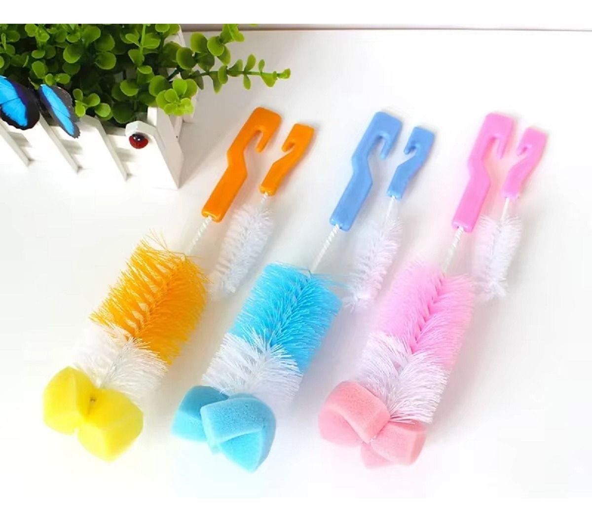 Set 10 Cepillos Limpia Mamadera Biberon Botellas Bebes Lau-8