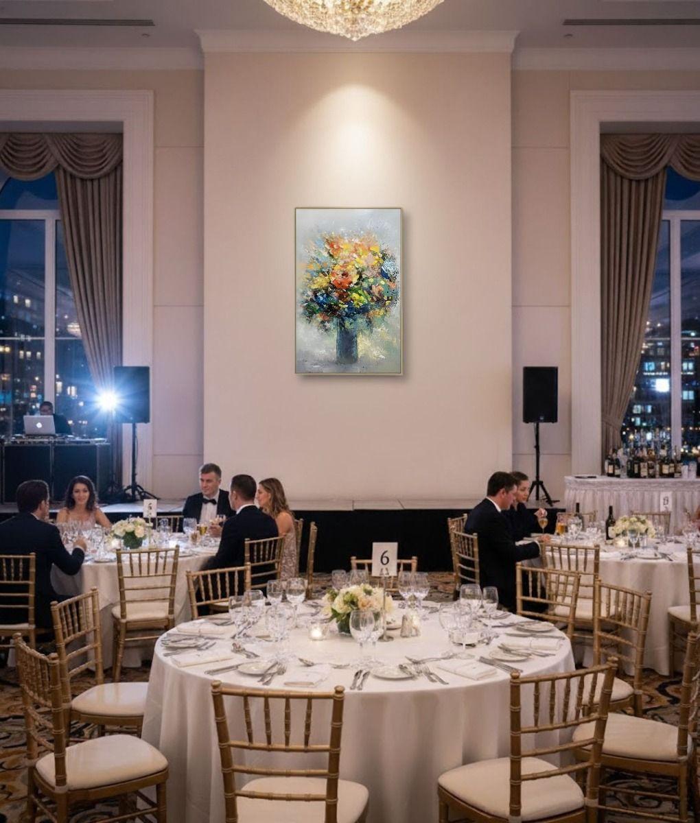 Cuadro Decorativo Flores Vibrantes Relieve Adorno Pared Jhn-3