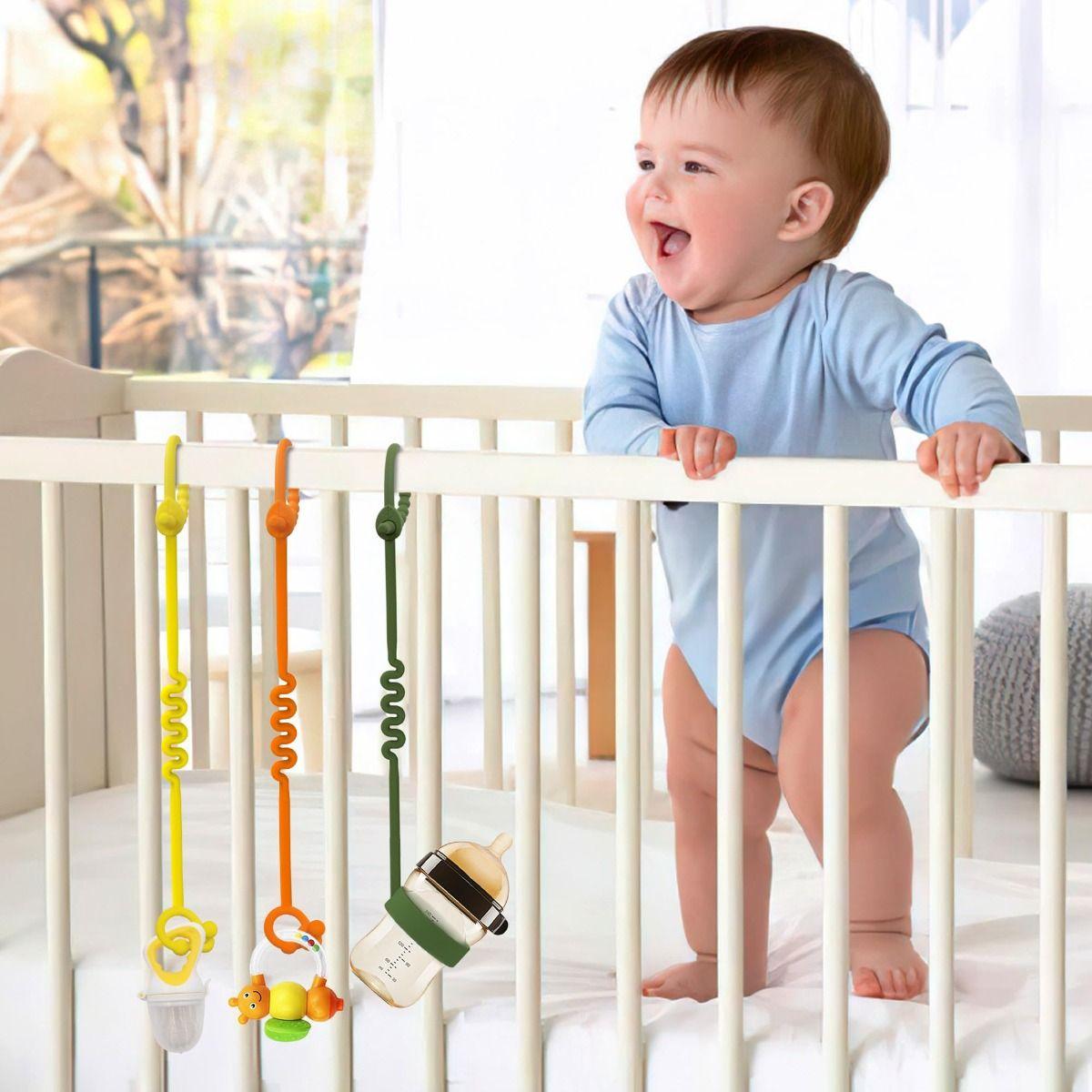 Set 5 Portachupetes Mamaderas Silicona Juguete Bebes Lau-7