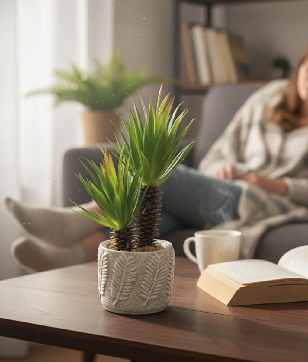 Planta Artificial Decorativa Adorno Hogar Macetero Jhn-8