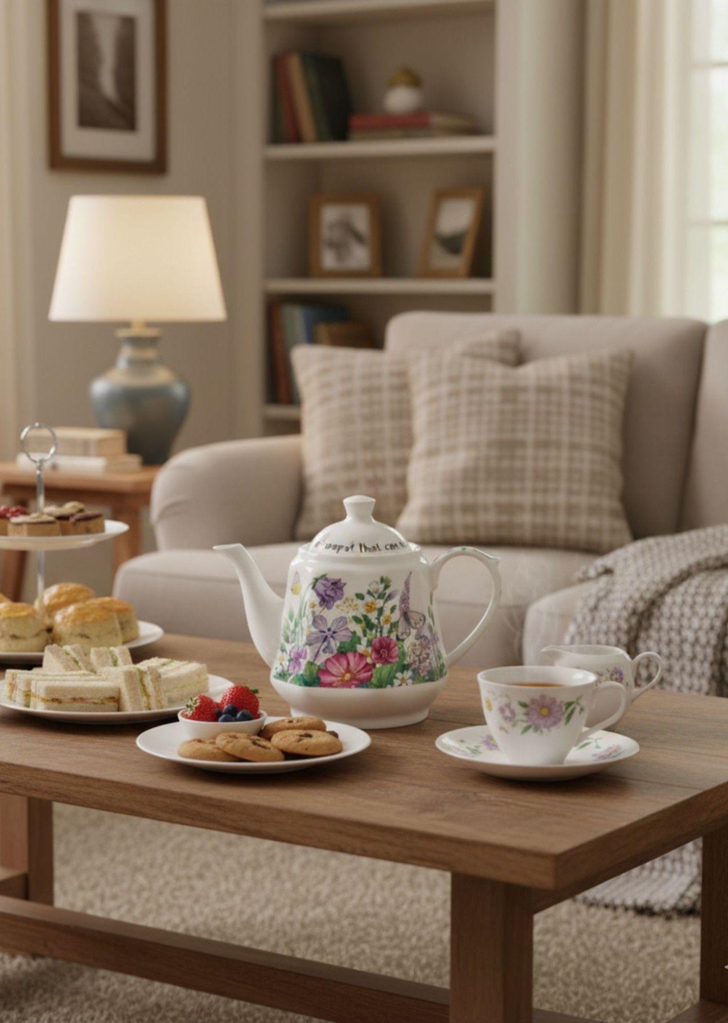 Tetera Diseño Botánico Belleza Natural Decoración Hogar Jhn-5