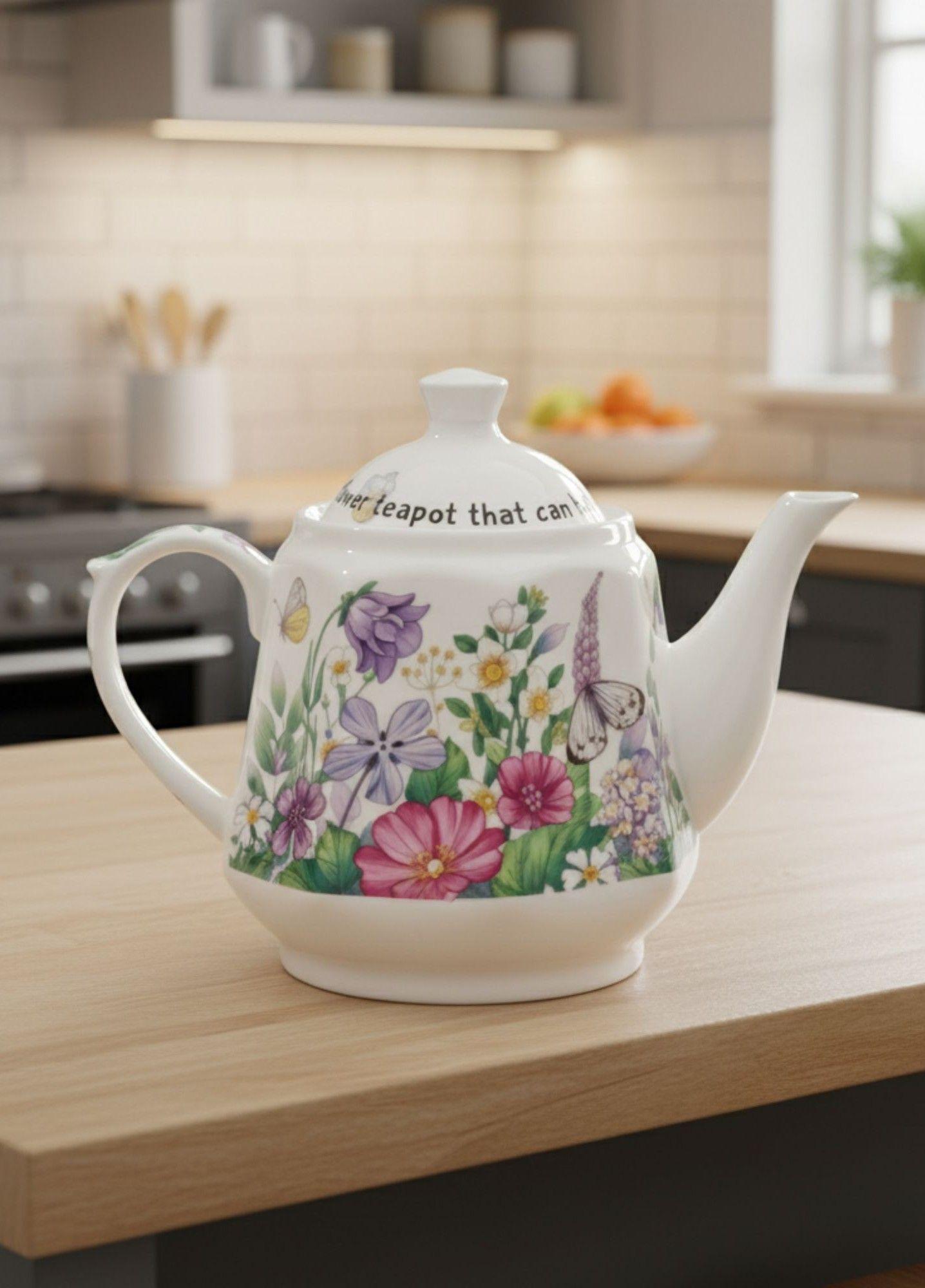 Tetera Diseño Botánico Belleza Natural Decoración Hogar Jhn-6