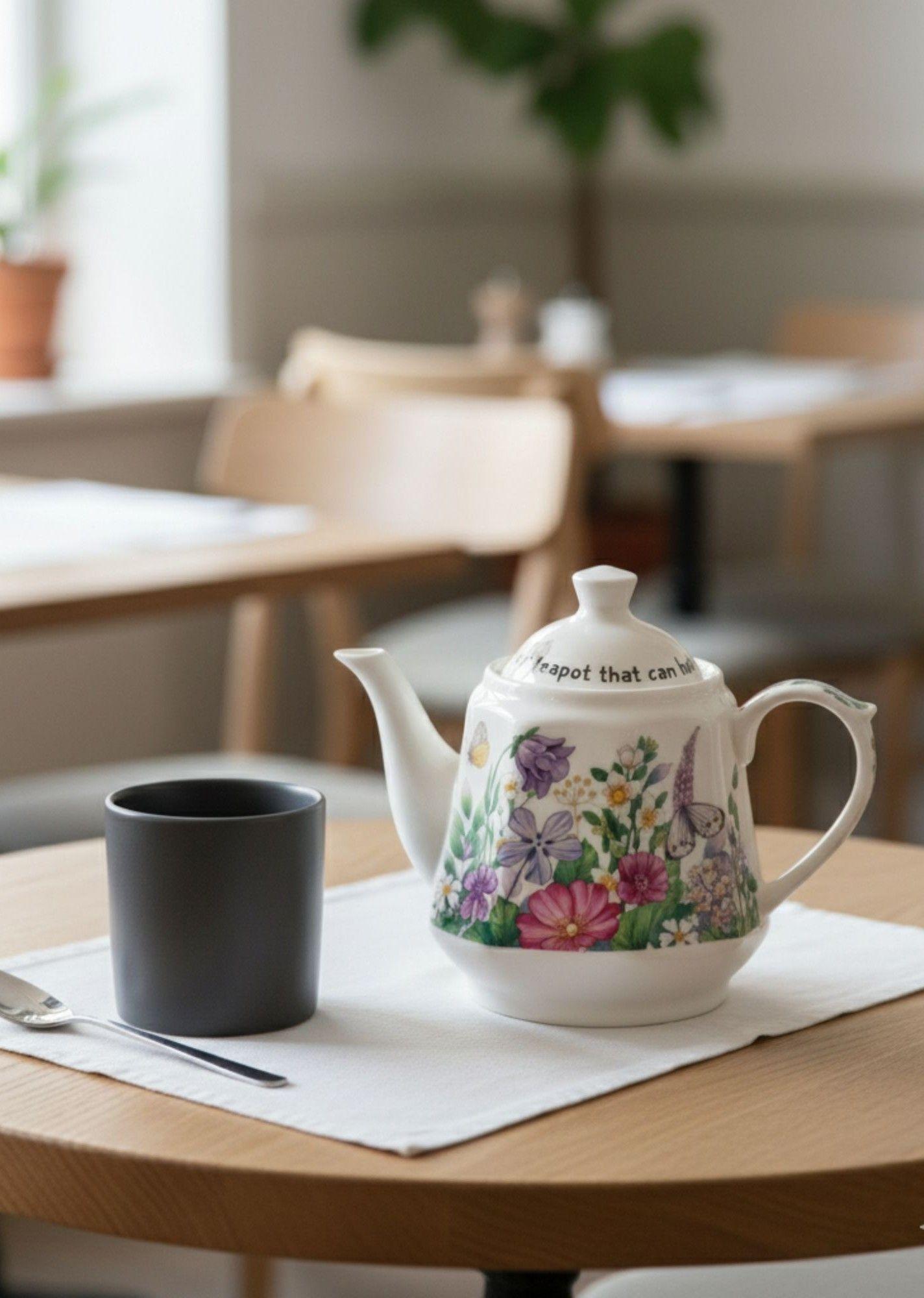 Tetera Diseño Botánico Belleza Natural Decoración Hogar Jhn-7