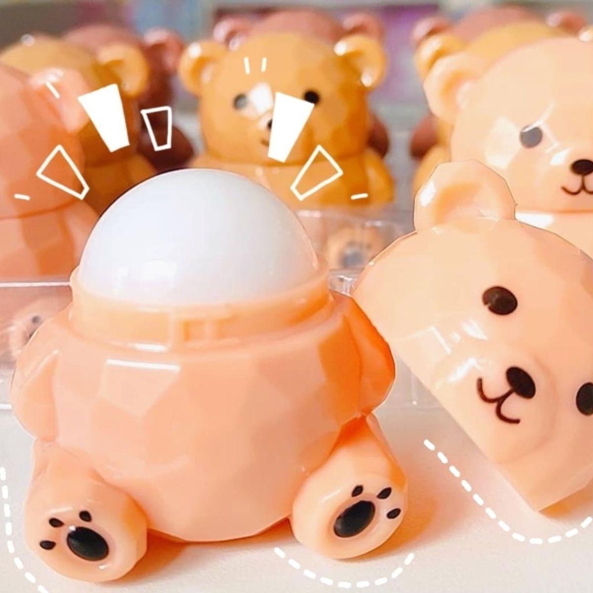 PACK 24 BALSAMO LABIALES FORMA OSITO SUAVIZA HIDRATAR LAU-7