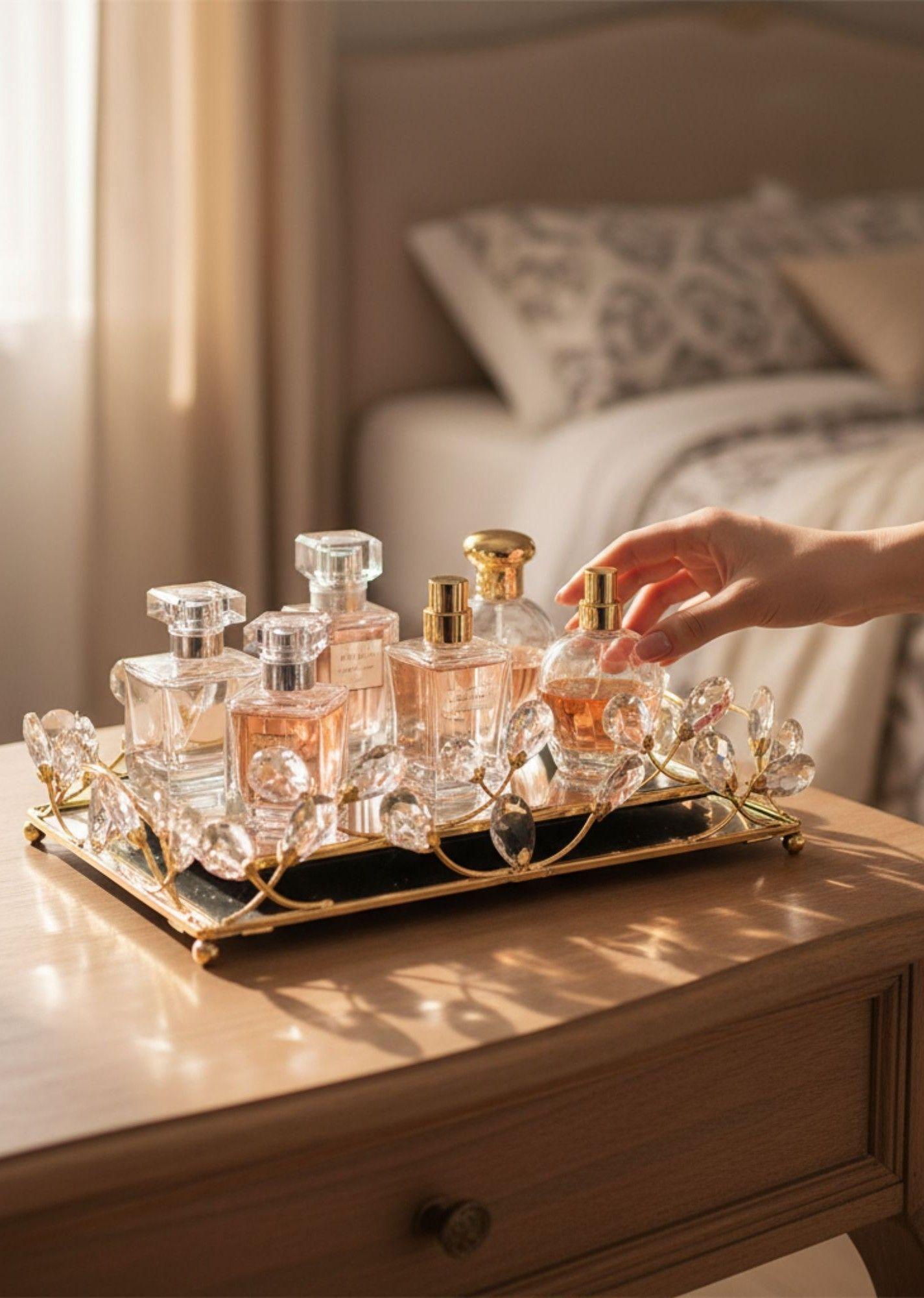 Bandeja Decorativa Elegante Multifuncional Organizador Jhn-4