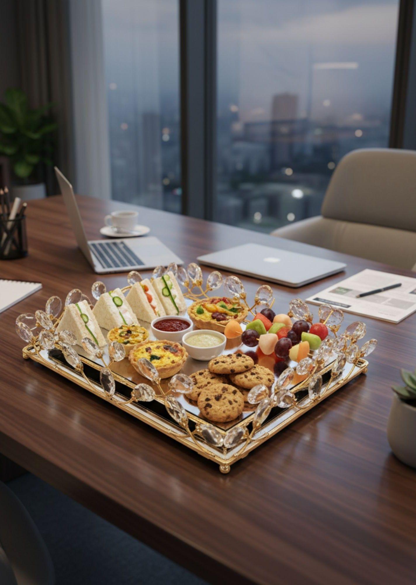 Bandeja Decorativa Elegante Multifuncional Organizador Jhn-5