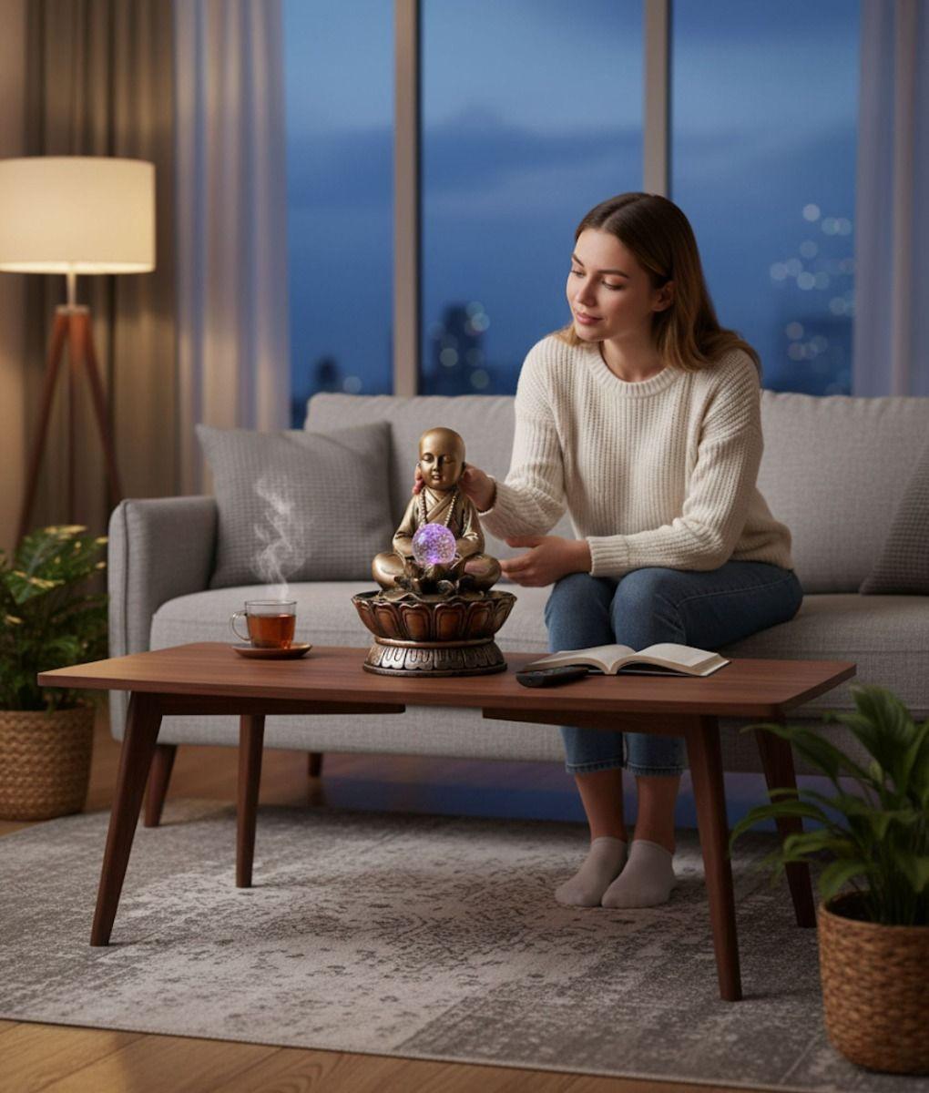 Figura Decorativa Estatua Buda Adorno Hogar Meditación Jhn-2